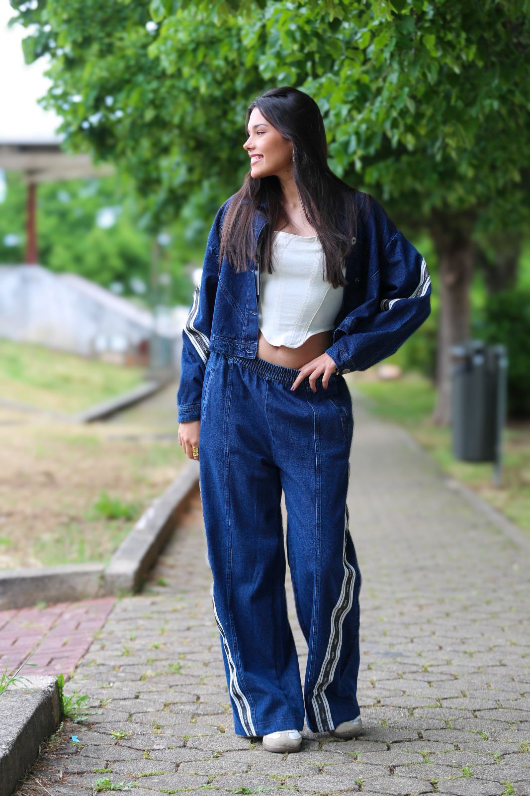 Conjunto de ganga com calça e casaco