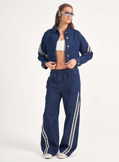 Conjunto de ganga com calça e casaco