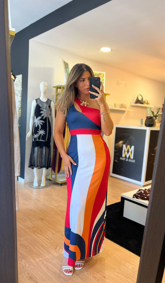 Vestido Midi Assimétrico