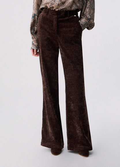 Calça de Veludo Castanho Chocolate LIU JO