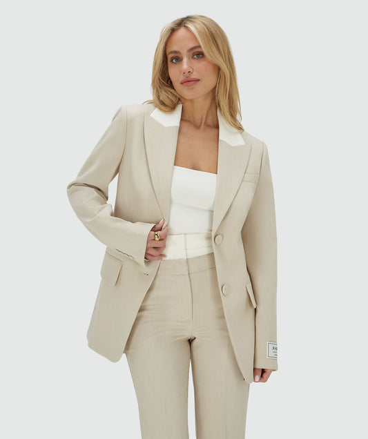 Blazer NILA ajustado - mescla cru