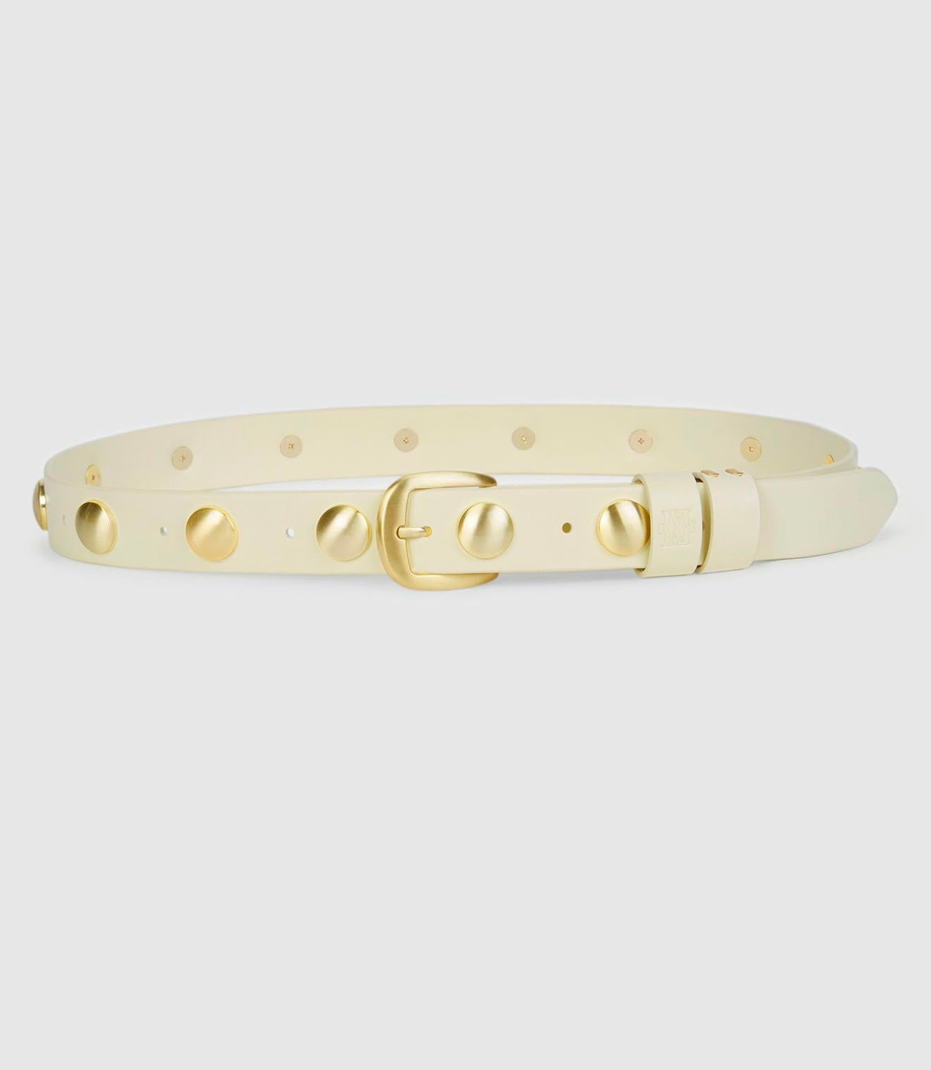 Cinto JV-AMINA com tachas - branco creme