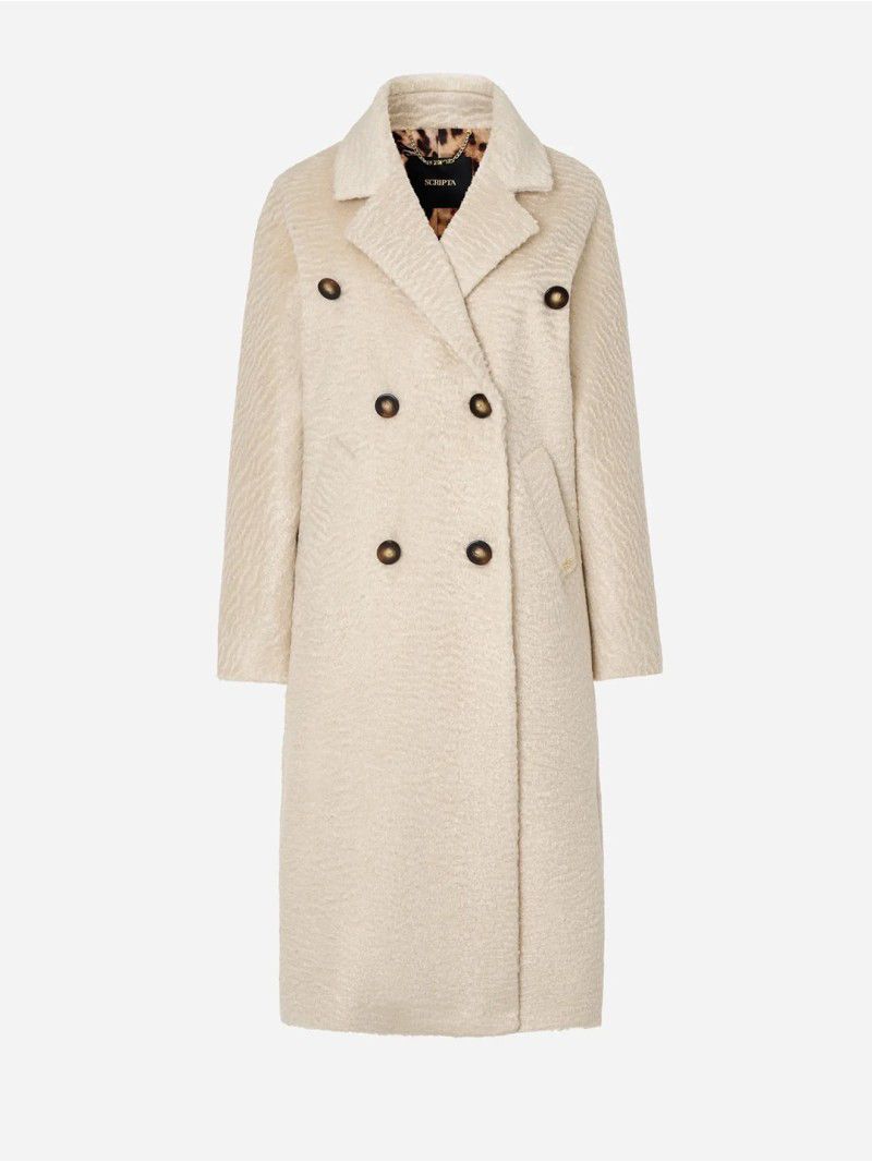 Casaco oversize em tecido fantasia