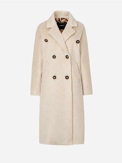 Casaco oversize em tecido fantasia