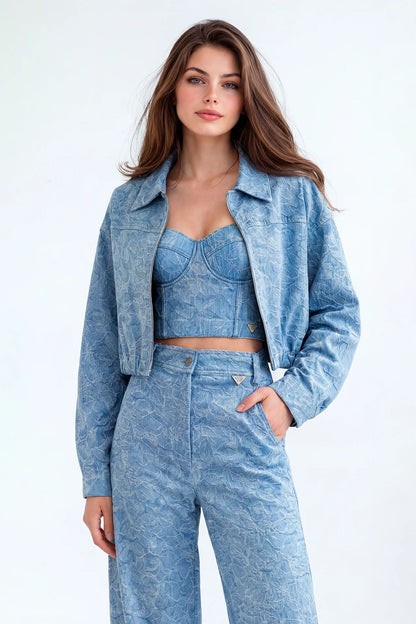 Casaco Bomber em Renda