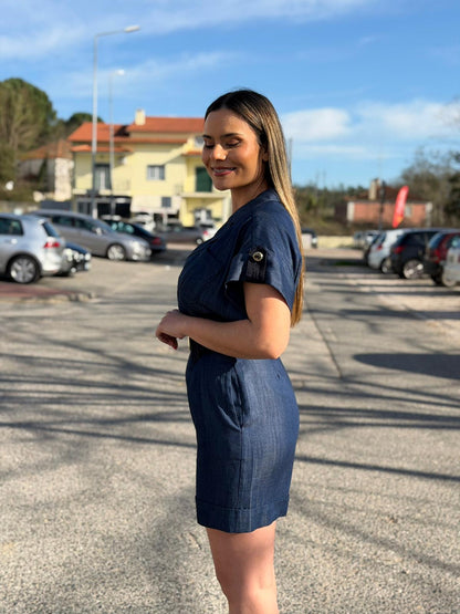 Macacão Liu Jo – Denim Elegante com Cinto