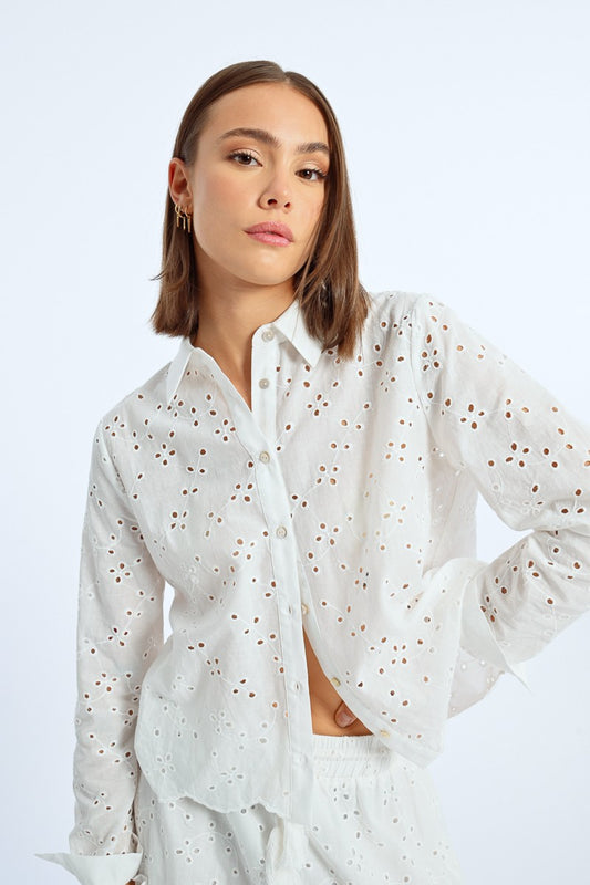 Blusa bordada inglesa