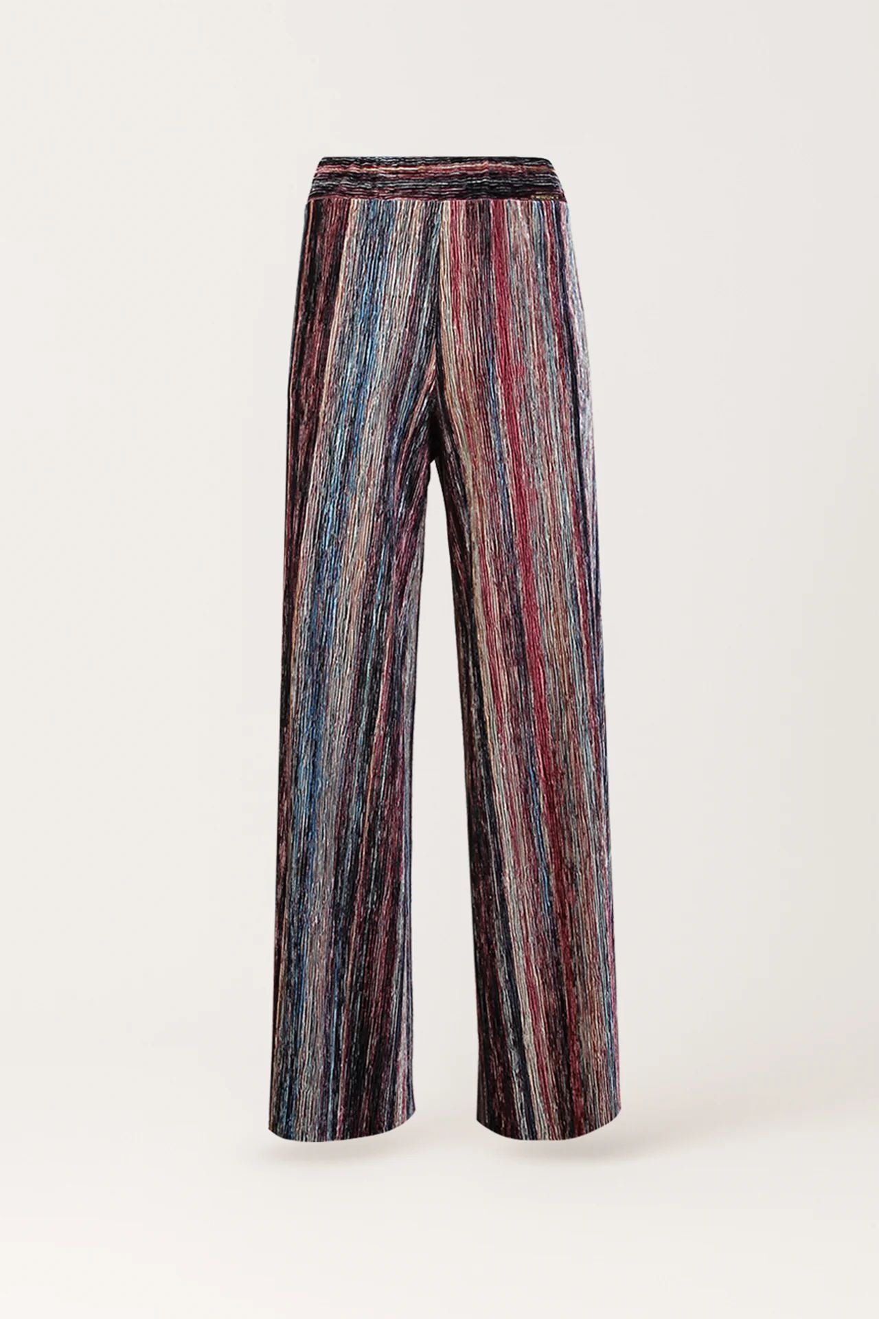 Calça Larga em Veludo Canelado