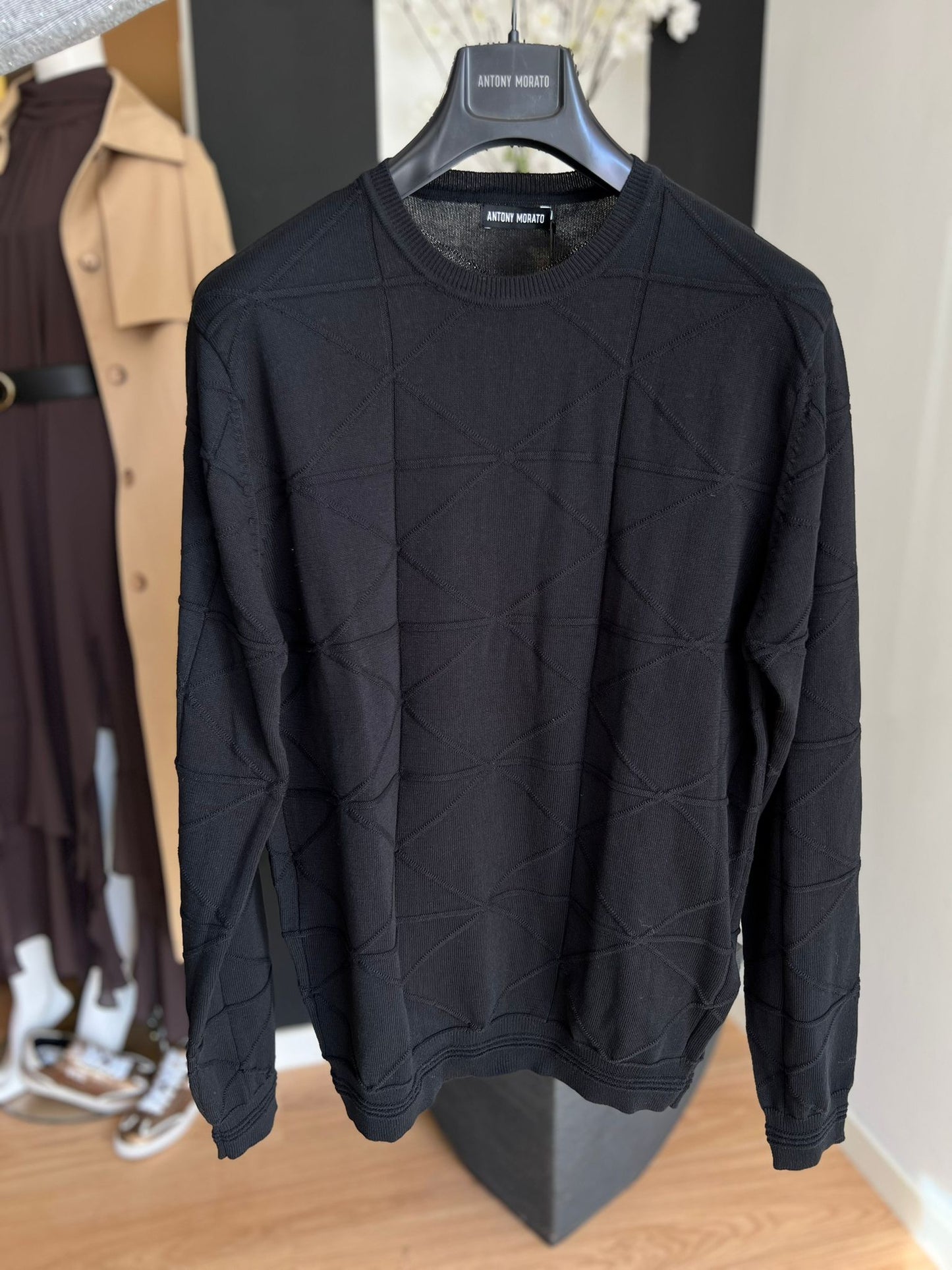 Camisola Preto Texturada Antony Morato