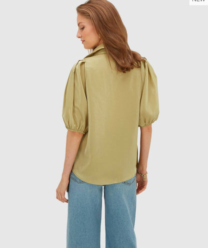 Blusa regular fit JV-SYLVIANA - pistache escuro
