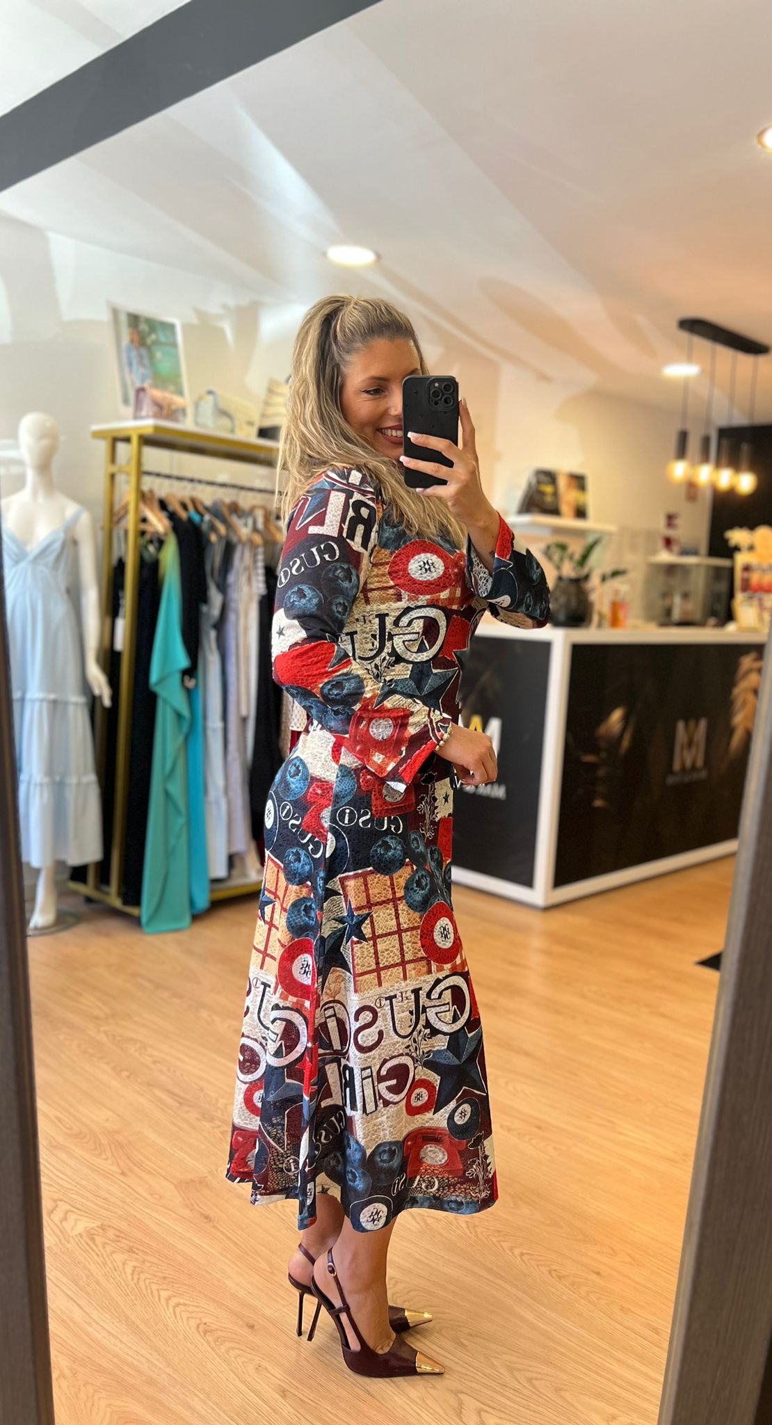Vestido Midi Estampado