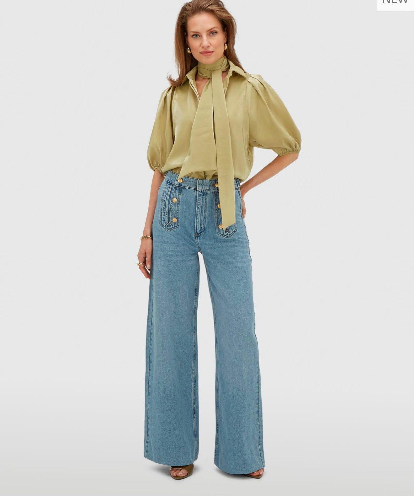 Blusa regular fit JV-SYLVIANA - pistache escuro