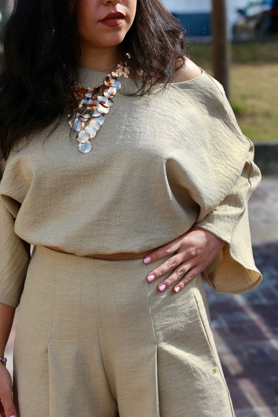 Conjunto Bege Elegante