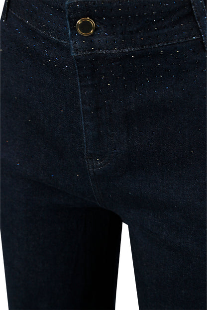 Calças jeans pormenores brilhos