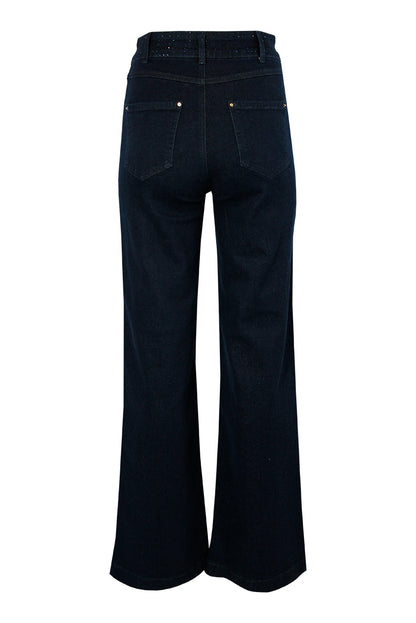 Calças jeans pormenores brilhos