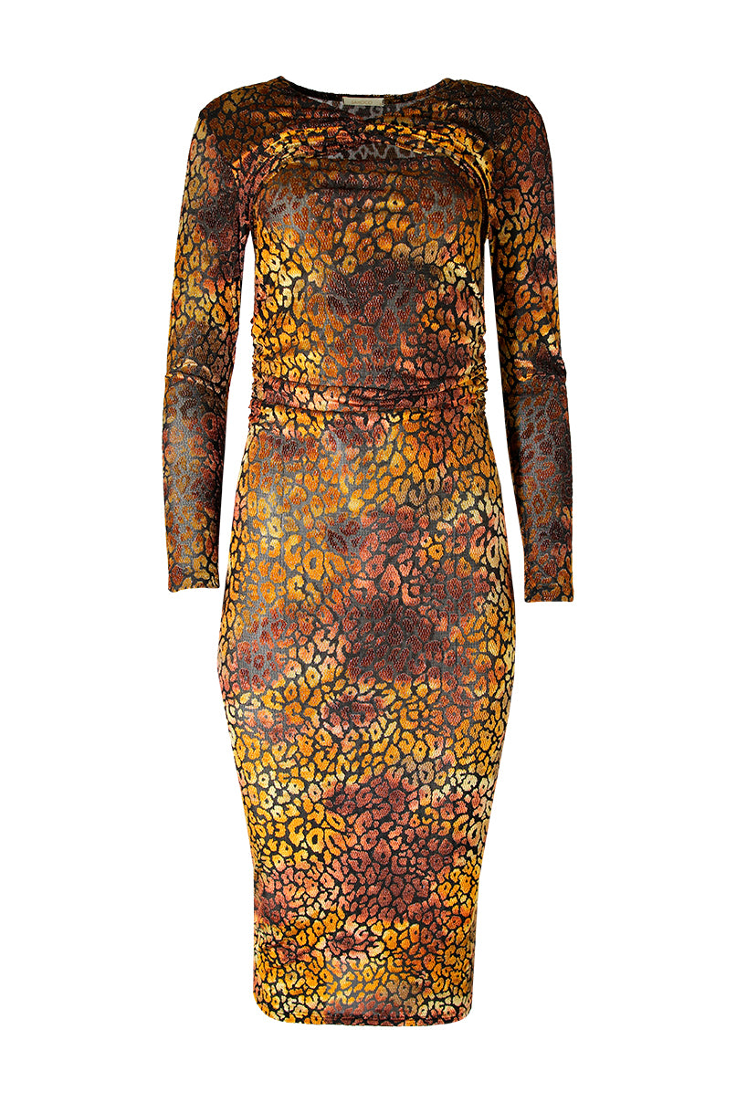 Vestido tubo animal print