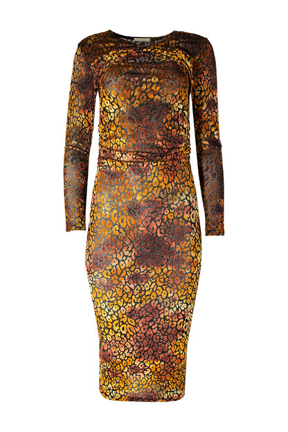 Vestido tubo animal print