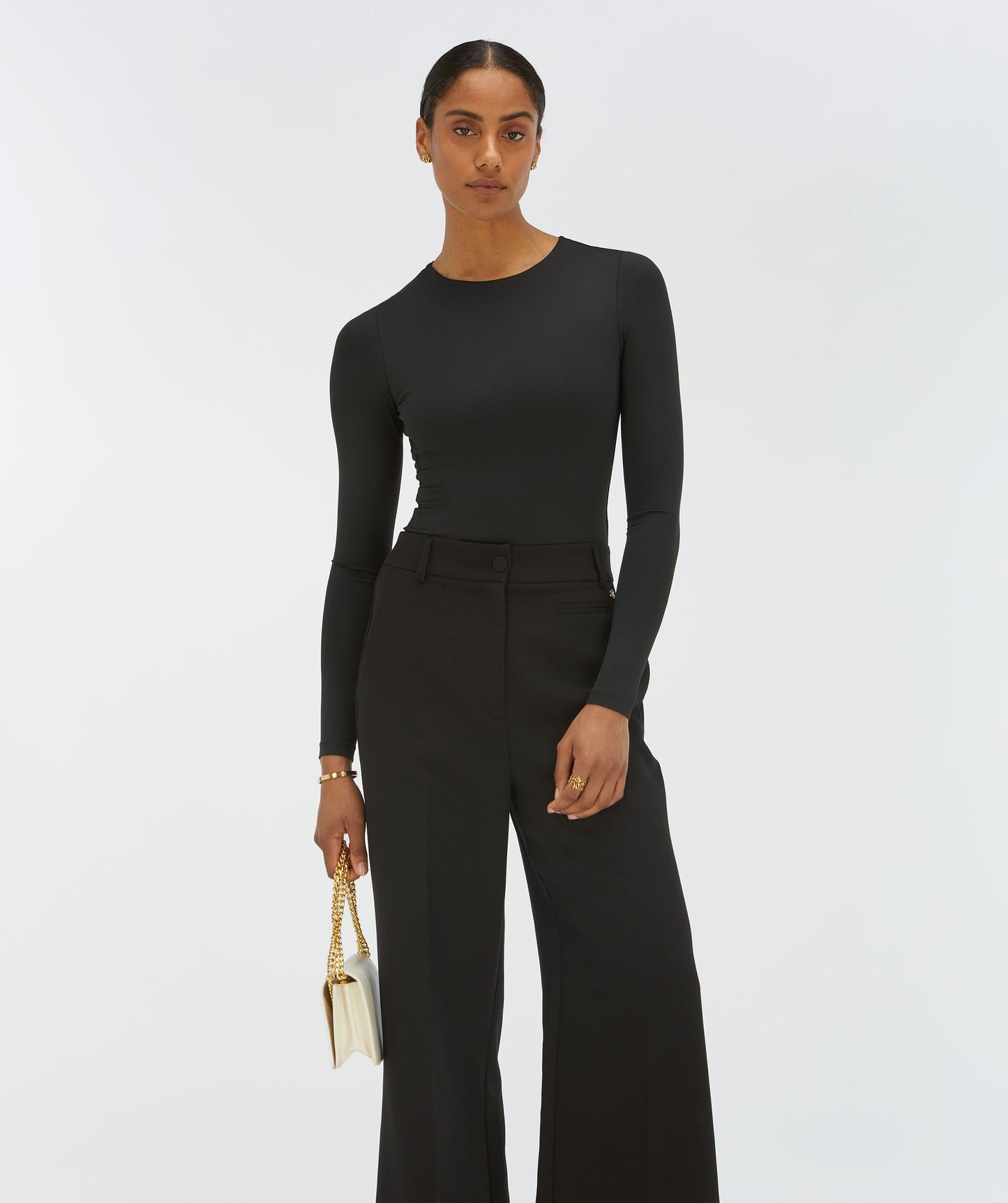 Body JV super ajustado preto