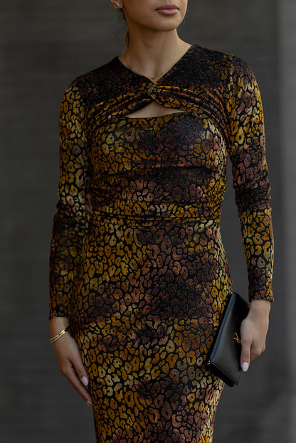 Vestido tubo animal print
