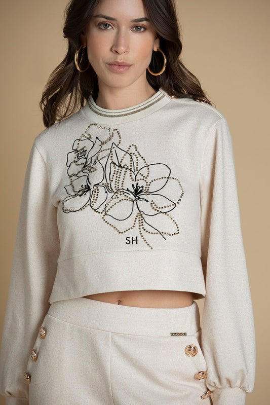Sweatshirt com glitter