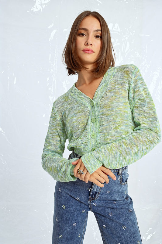 Cardigan texturizado