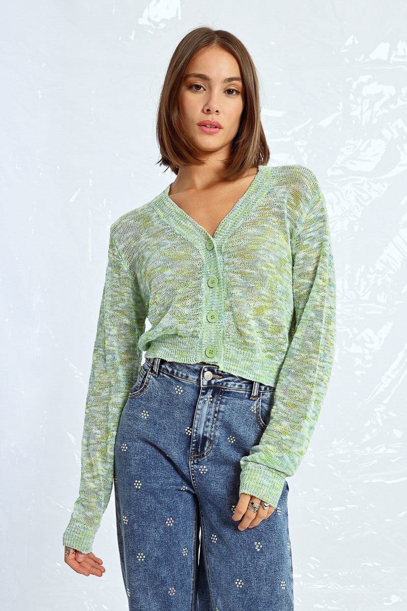 Cardigan texturizado