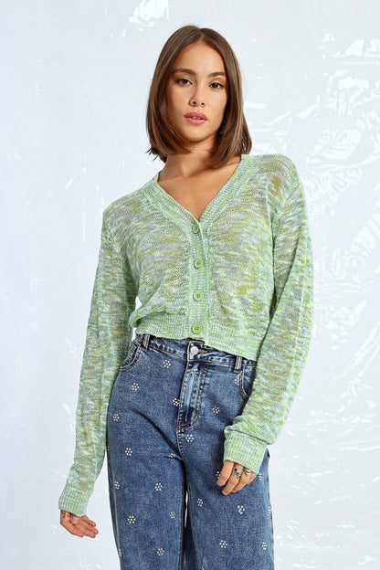 Cardigan texturizado