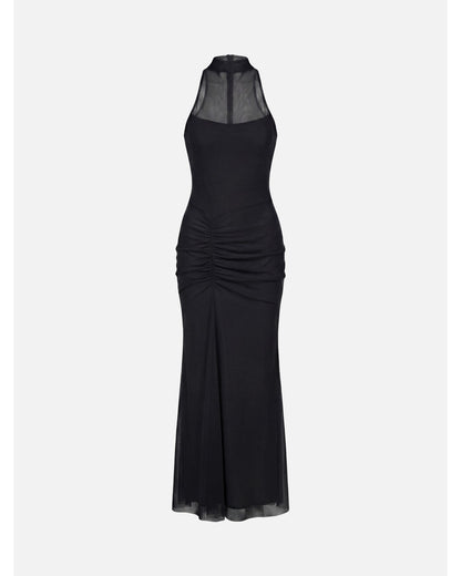 Vestido com pormenor franzido