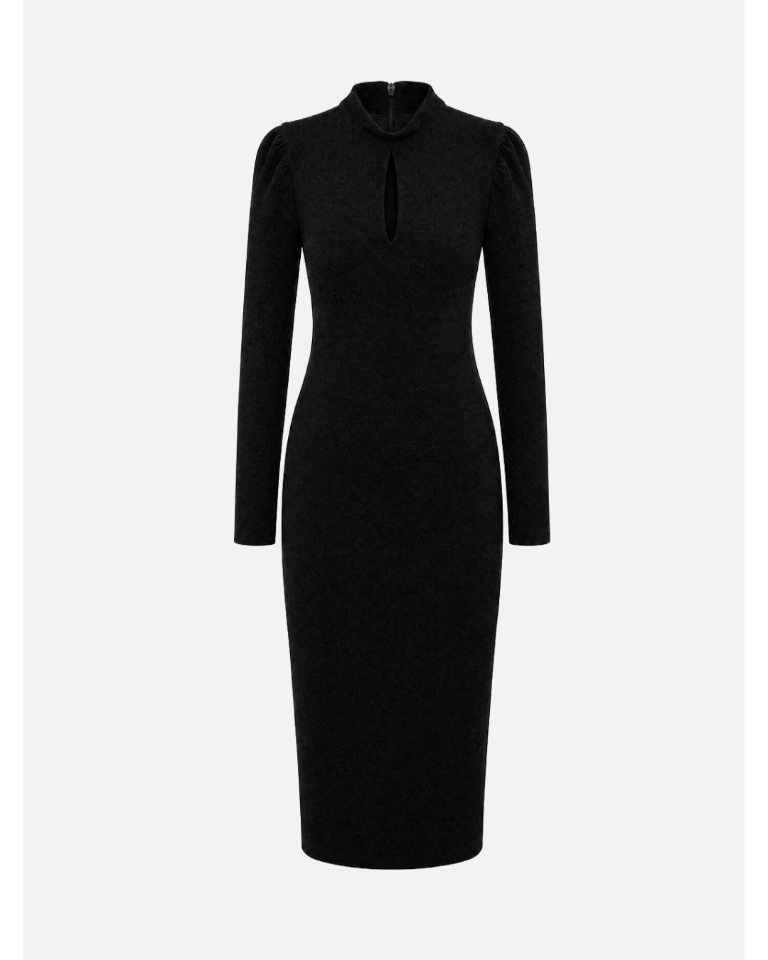 Vestido midi com lágrima