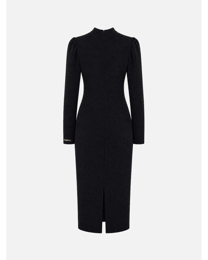 Vestido midi com lágrima