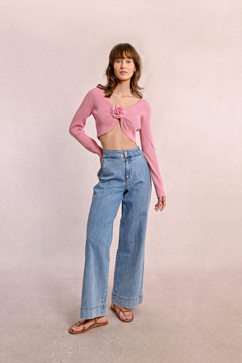 Calça jeans larga