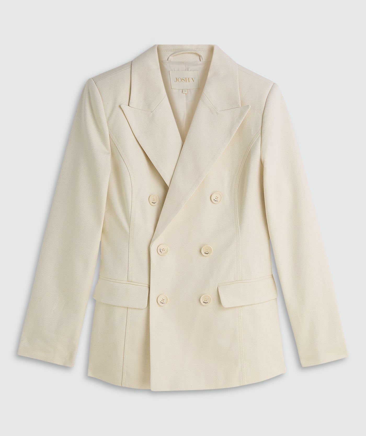 Blazer em sarja ajustada - cru